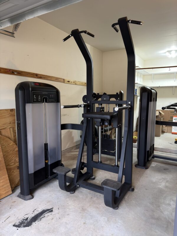 Assisted pull-up dip machine