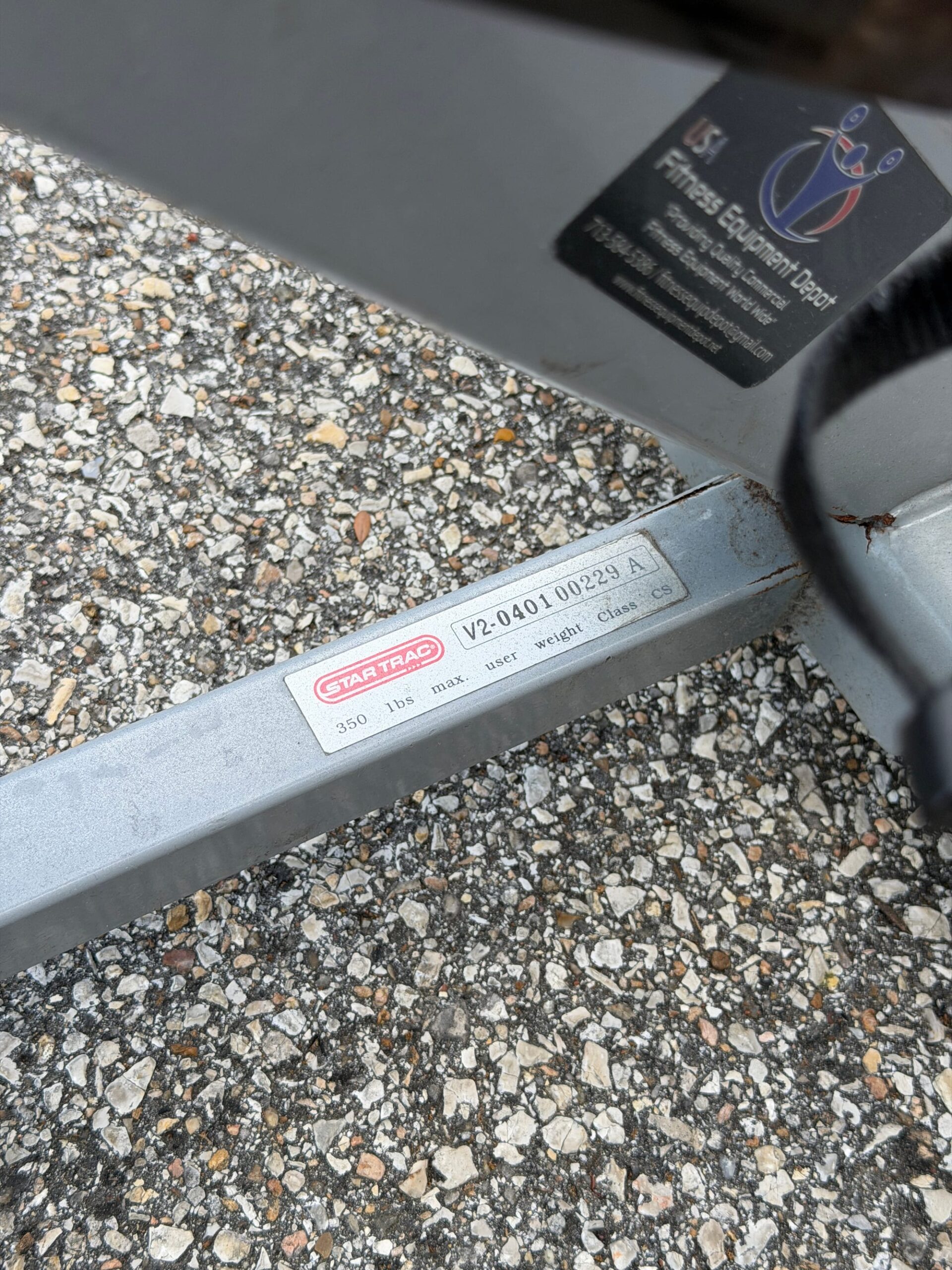 Star Trac V-Bike Commercial Spin Bike — Rides Fine, Seat Adjust Handles Missing